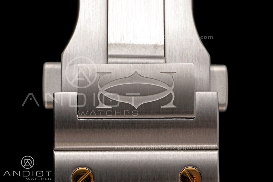 Santos Skeleton SS/YG RICH 1:1 Best Edition Skeleton Dial 9611MC Super Clone  V2
