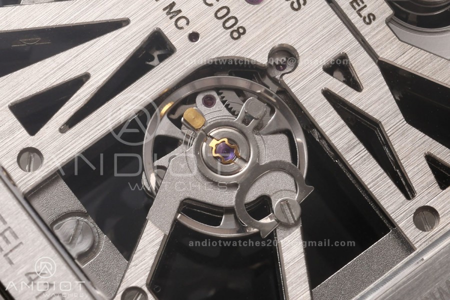 Santos Skeleton SS/YG RICH 1:1 Best Edition Skeleton Dial 9611MC Super Clone  V2