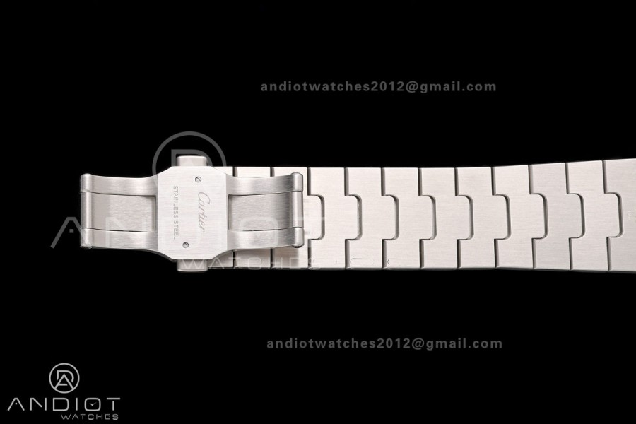 Santos Skeleton SS/PVD RICH 1:1 Best Edition Skeleton Dial 9611MC Super Clone (2 Straps) V2
