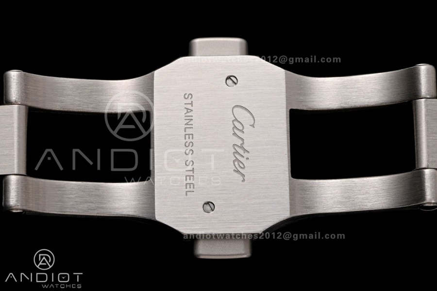 Santos Skeleton SS/PVD RICH 1:1 Best Edition Skeleton Dial 9611MC Super Clone (2 Straps) V2