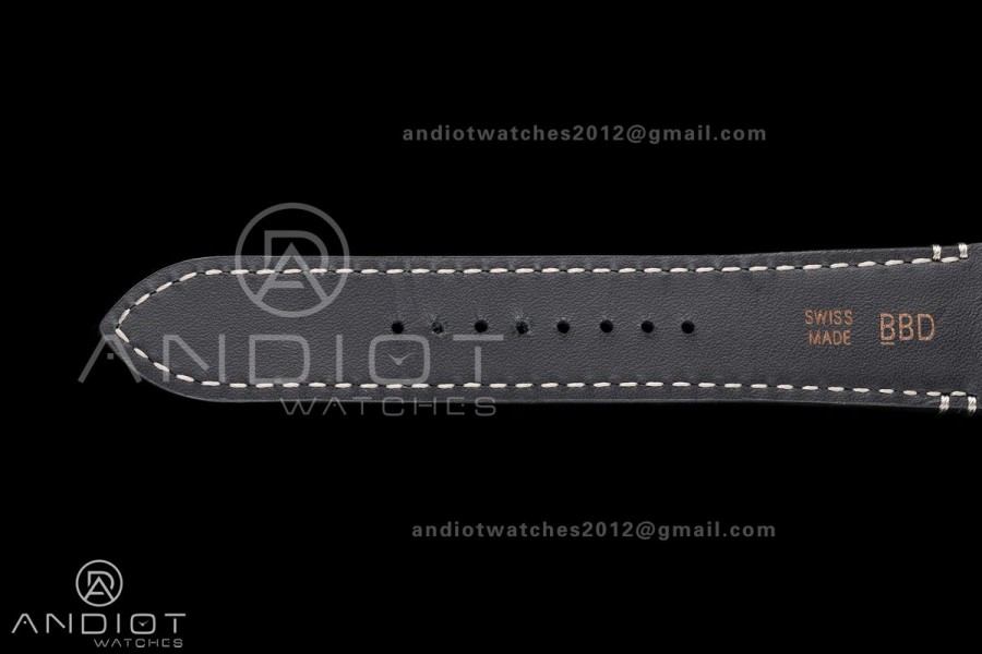 Santos Skeleton SS/PVD RICH 1:1 Best Edition Skeleton Dial on Gray Leather Strap 9611MC Super Clone V2