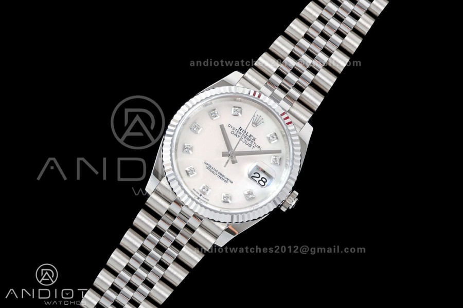 DateJust 36 126234 Clean Plus 1:1 Best Edition 904L Steel MOP Dial on Jubilee Bracelet DD3235