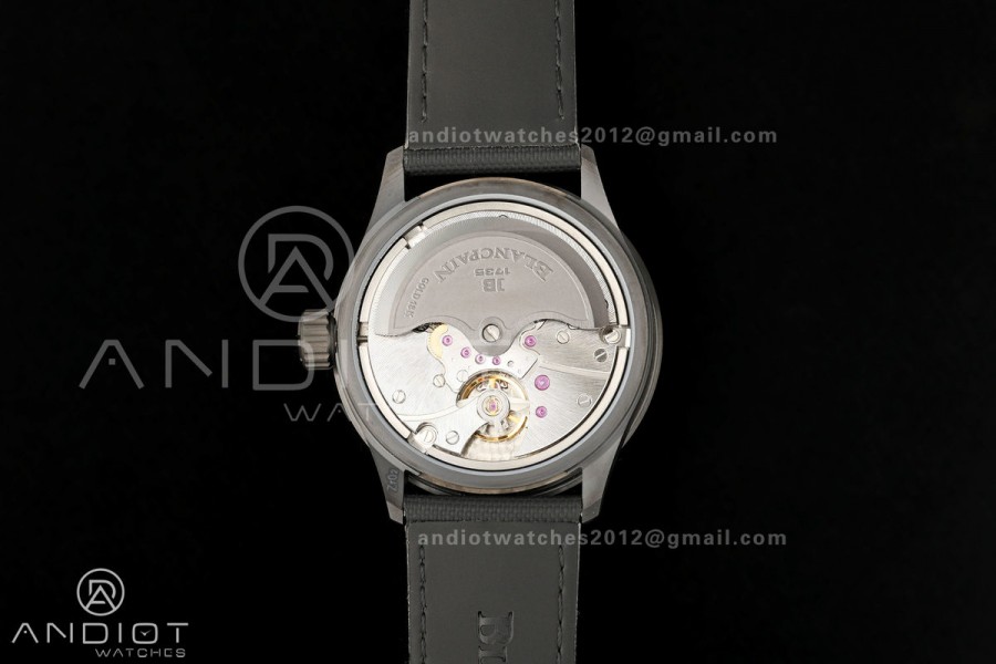 Fifty Fathoms Ceramic DDDF Best Edition Gray Dial on Black Canvas Strap A1315