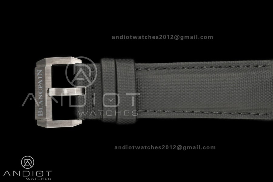 Fifty Fathoms Ceramic DDDF Best Edition Gray Dial on Black Canvas Strap A1315