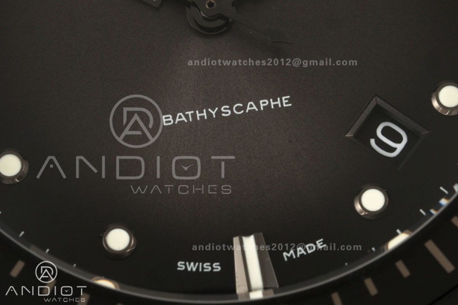 Fifty Fathoms Ceramic DDDF Best Edition Gray Dial on Black Canvas Strap A1315