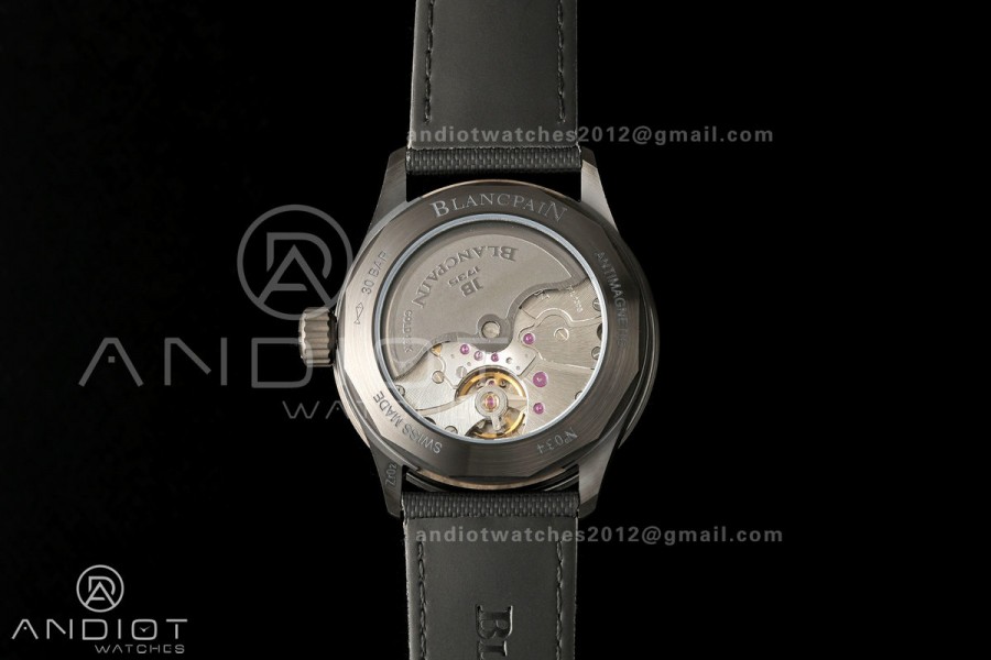Fifty Fathoms Ceramic DDDF Best Edition Gray Dial on Black Canvas Strap A1315