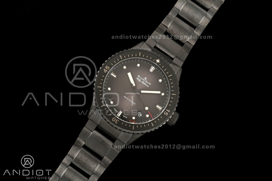 Fifty Fathoms Ceramic DDDF Best Edition Gray Dial on Ceramic Bracelet A1315