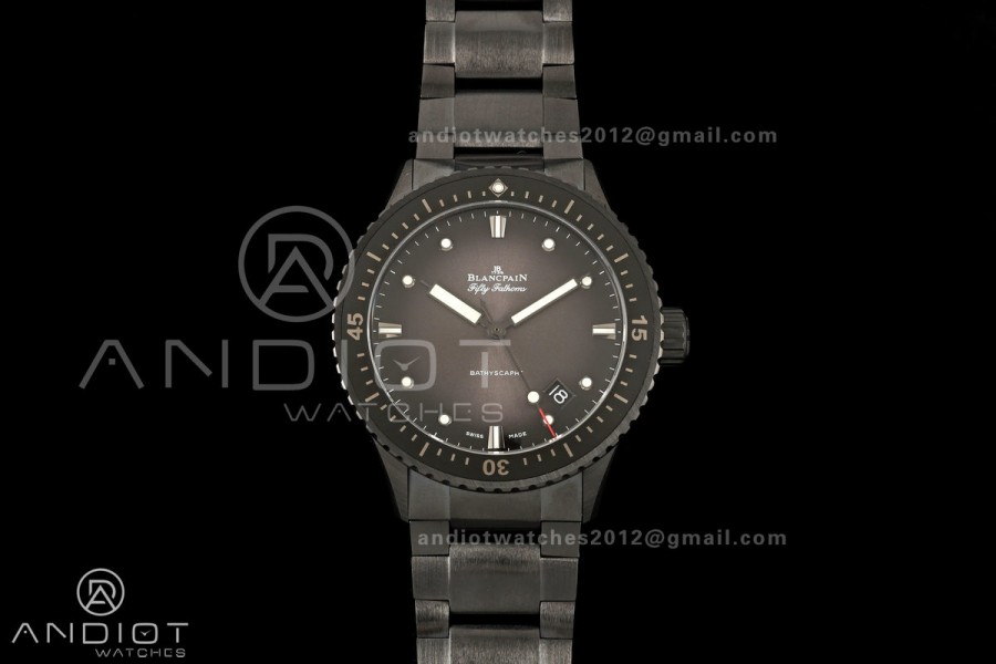 Fifty Fathoms Ceramic DDDF Best Edition Gray Dial on Ceramic Bracelet A1315