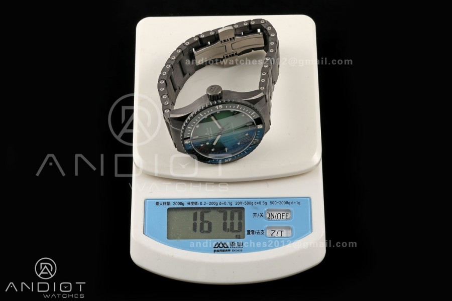 Fifty Fathoms Ceramic DDDF Best Edition Green Dial on Ceramic Bracelet A1315