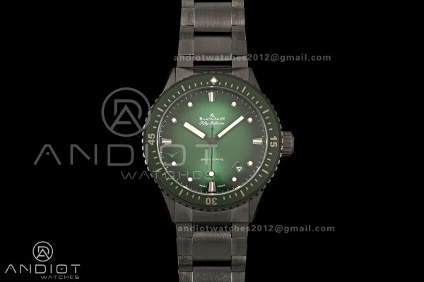Fifty Fathoms Ceramic DDDF Best Edition Green Dial...