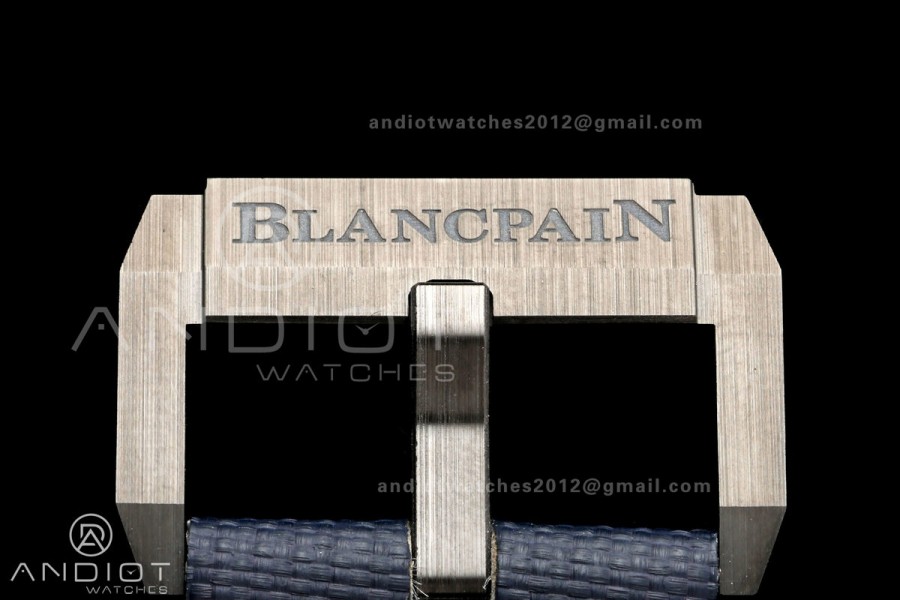 Fifty Fathoms Ceramic DDDF Best Edition Blue Dial on Blue Canvas Strap A1315