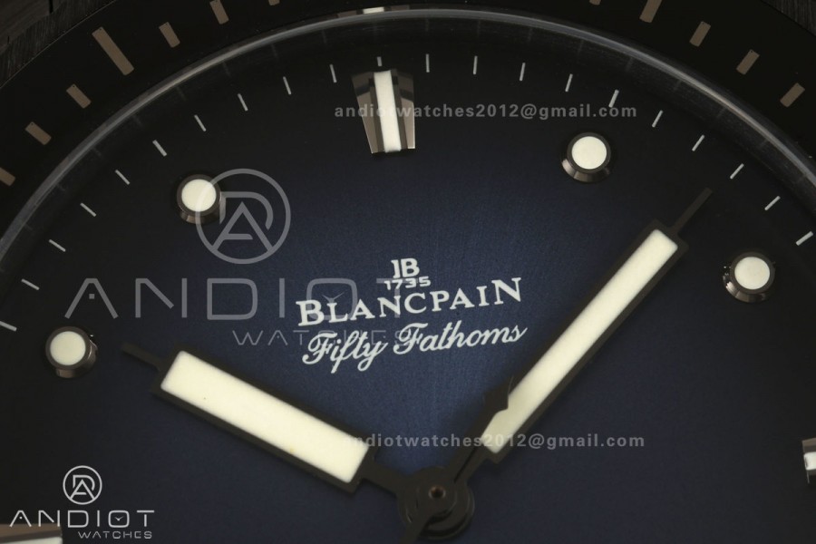 Fifty Fathoms Ceramic DDDF Best Edition Blue Dial on Ceramic Bracelet A1315