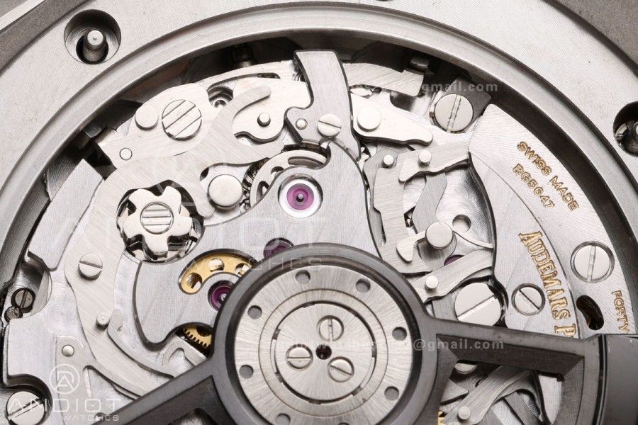 Royal Oak Offshore 26420so Bleu Nuit Nuage 50 DDF 1:1 Best Edition on Blue Calfskin Strap DD4401 Super Clone