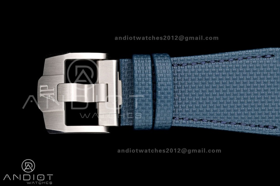 Royal Oak Offshore 26420so Bleu Nuit Nuage 50 DDF 1:1 Best Edition on Blue Calfskin Strap DD4401 Super Clone
