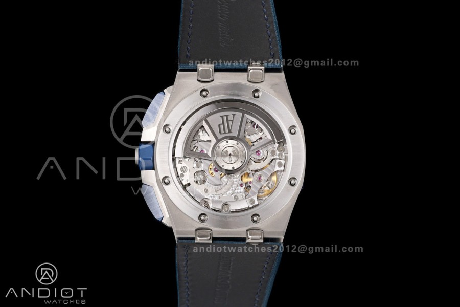Royal Oak Offshore 26420so Bleu Nuit Nuage 50 DDF 1:1 Best Edition on Blue Calfskin Strap DD4401 Super Clone