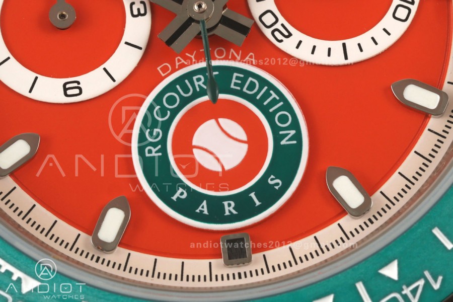 Daytona DIW White Carbon DIWF Best Edition Blue Dial Green Bezel on Orange Nylon Strap SH4130