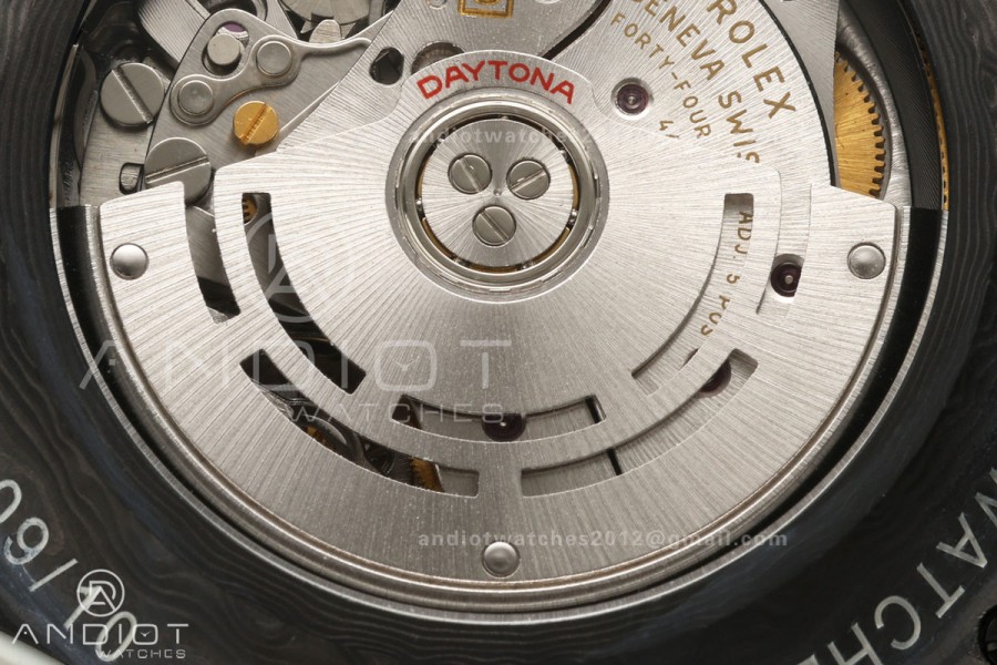 Daytona DIW White Carbon DIWF Best Edition Brown Arabic Dial Black Bezel on Cream Nylon Strap SH4130