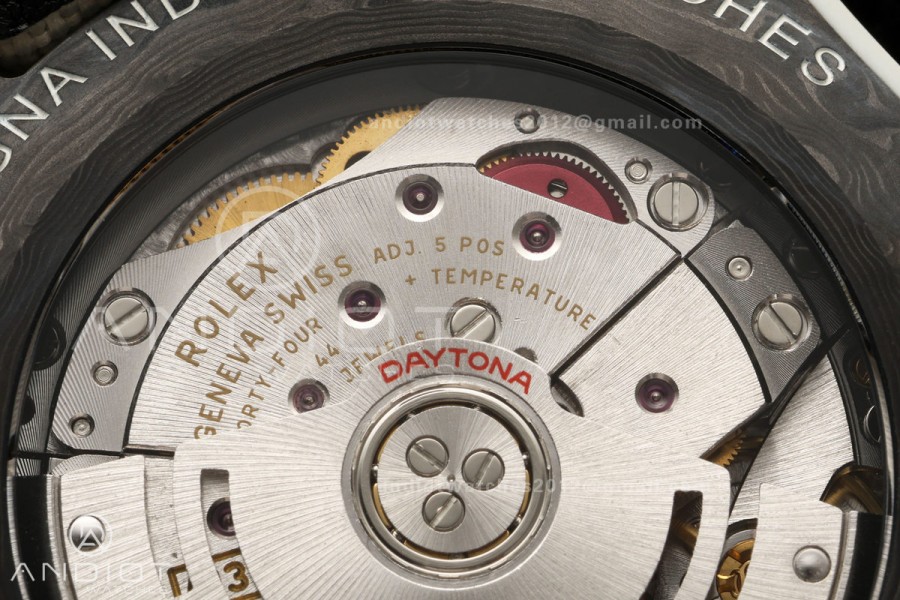 Daytona DIW White Carbon DIWF Best Edition Brown Arabic Dial Black Bezel on Cream Nylon Strap SH4130