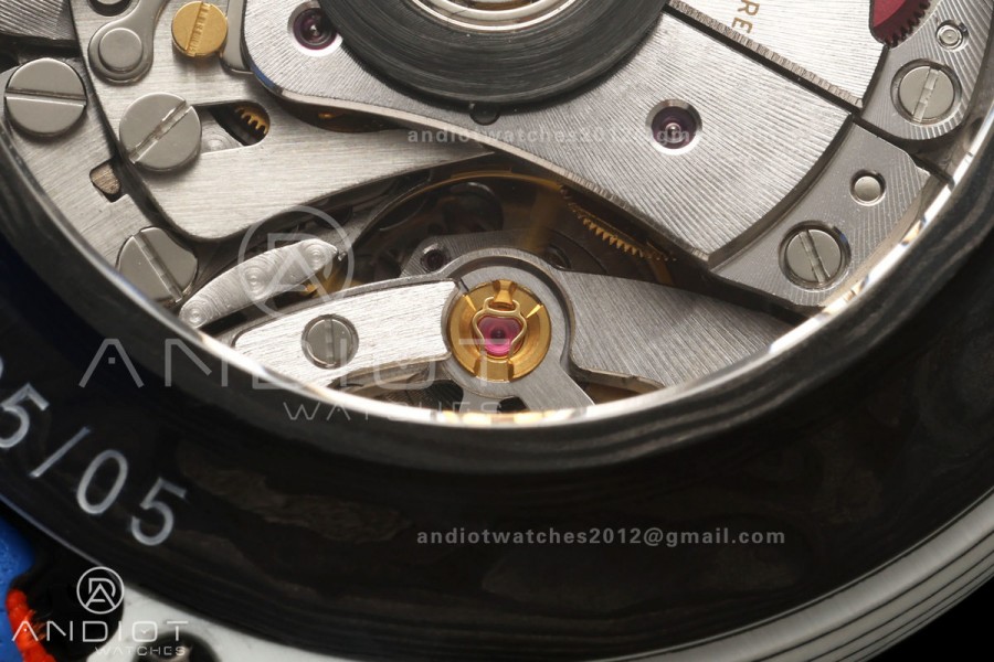 Daytona DIW White Carbon DIWF Best Edition Blue Dial Black Bezel on Orange Nylon Strap SH4130