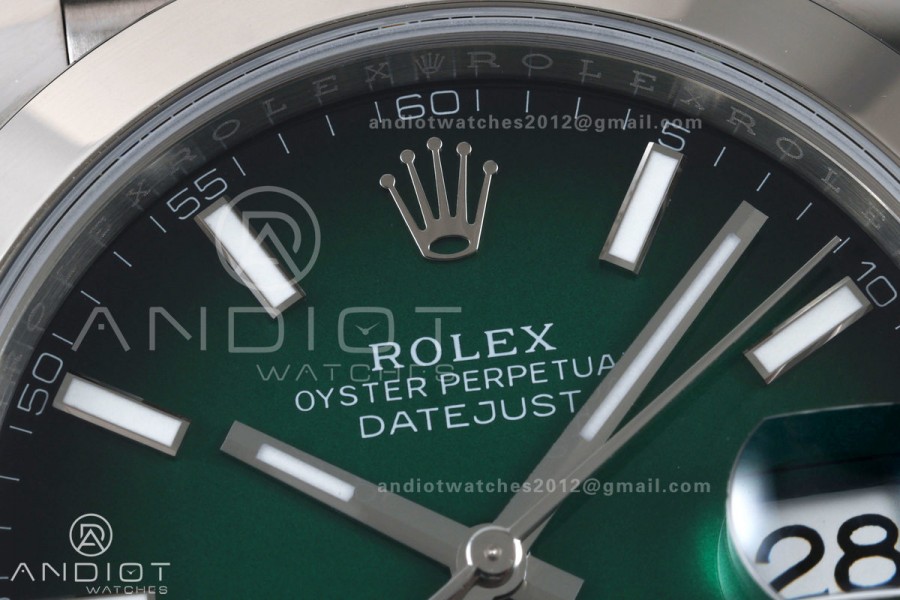 DateJust 41 126330 EWEF 1:1 Best Edition Green Ombre Dial on Jubilee Bracelet A3235