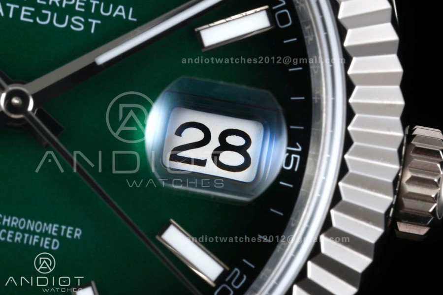 DateJust 41 126334 EWEF 1:1 Best Edition Green Ombre Dial on Oyster Bracelet A3235