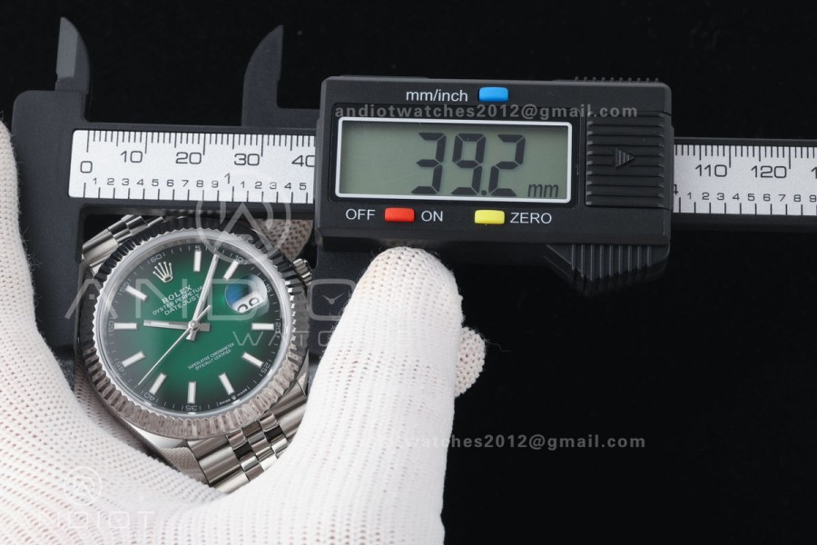 DateJust 41 126334 EWEF 1:1 Best Edition Green Ombre Dial on Jubilee Bracelet A3235
