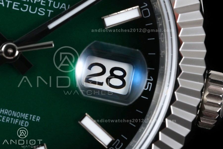 DateJust 41 126334 EWEF 1:1 Best Edition Green Ombre Dial on Jubilee Bracelet A3235