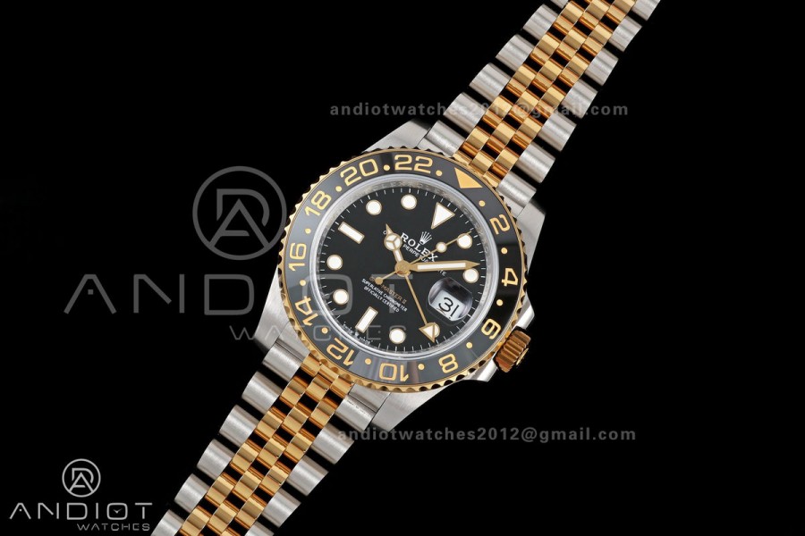 GMT-Master II 126713 GRNR Gain Weight QF 1:1 On Black Dial SS/YG Bracelet Super Clone SH3285 CHS (Free Sprung)