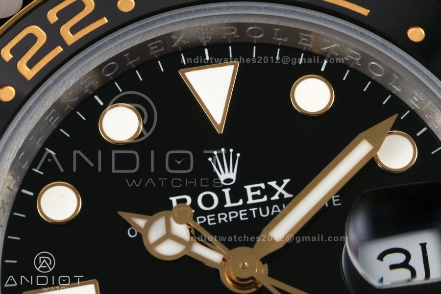 GMT-Master II 126713 GRNR Gain Weight QF 1:1 On Black Dial SS/YG Bracelet Super Clone SH3285 CHS (Free Sprung)