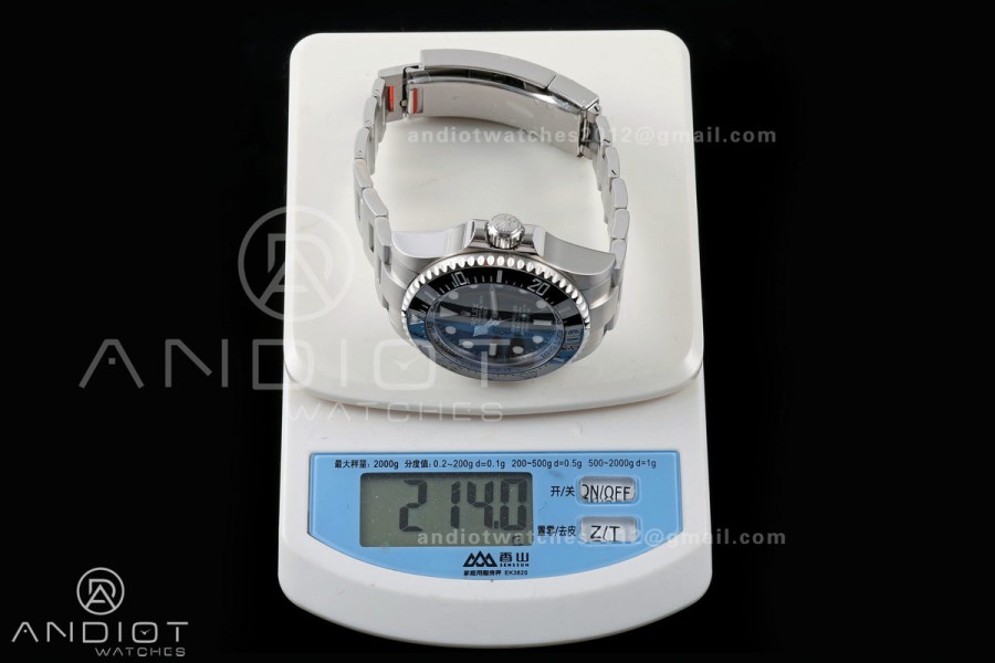 Sea-Dweller DEEPSEA 126660 904L SS QF 1:1 Best Edition Black Dial On Oyster Bracelet SH3235 (Free Sprung)