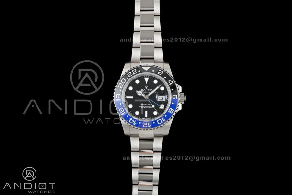 GMT-Master II 126710 BLNR Black/Blue V2 904L SS QF...