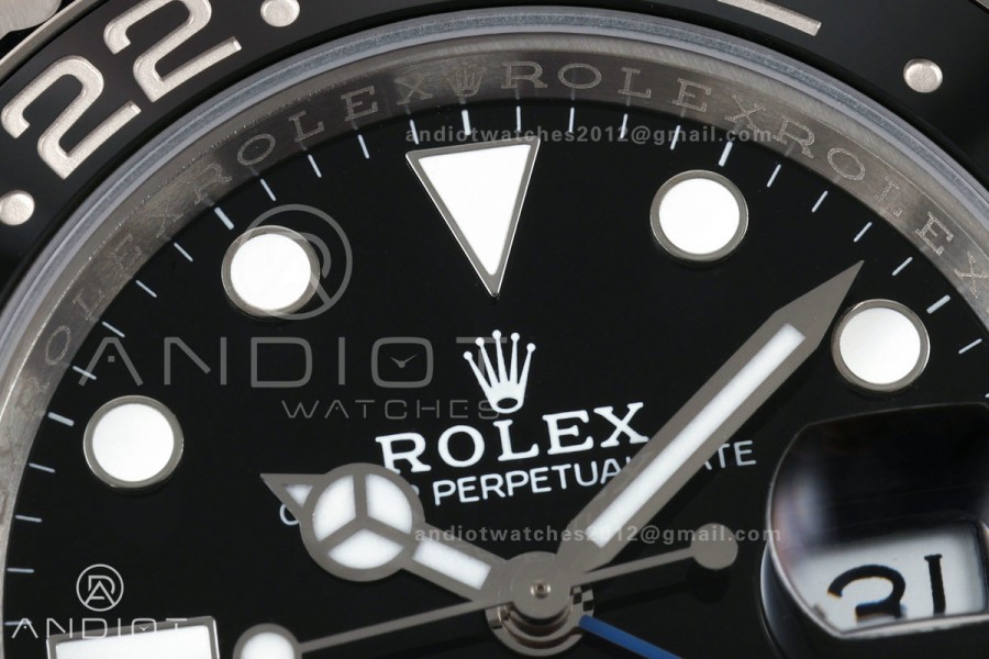 GMT-Master II 126710 BLNR Black/Blue V2 904L SS QF 1:1 Black Dial On Oyster Bracelet SH3285 CHS (Free Sprung)