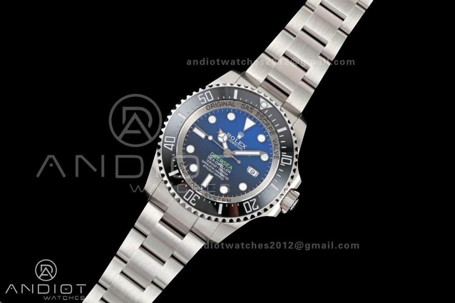 Sea-Dweller DEEPSEA 126660 "D-BLUE" 904L SS QF 1:1 Best Edition Blue Dial On Oyster Bracelet SH3235 (Free Sprung)