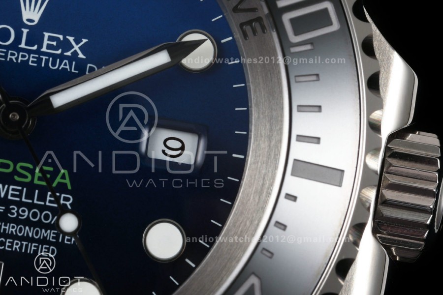 Sea-Dweller DEEPSEA 126660 "D-BLUE" 904L SS QF 1:1 Best Edition Blue Dial On Oyster Bracelet SH3235 (Free Sprung)