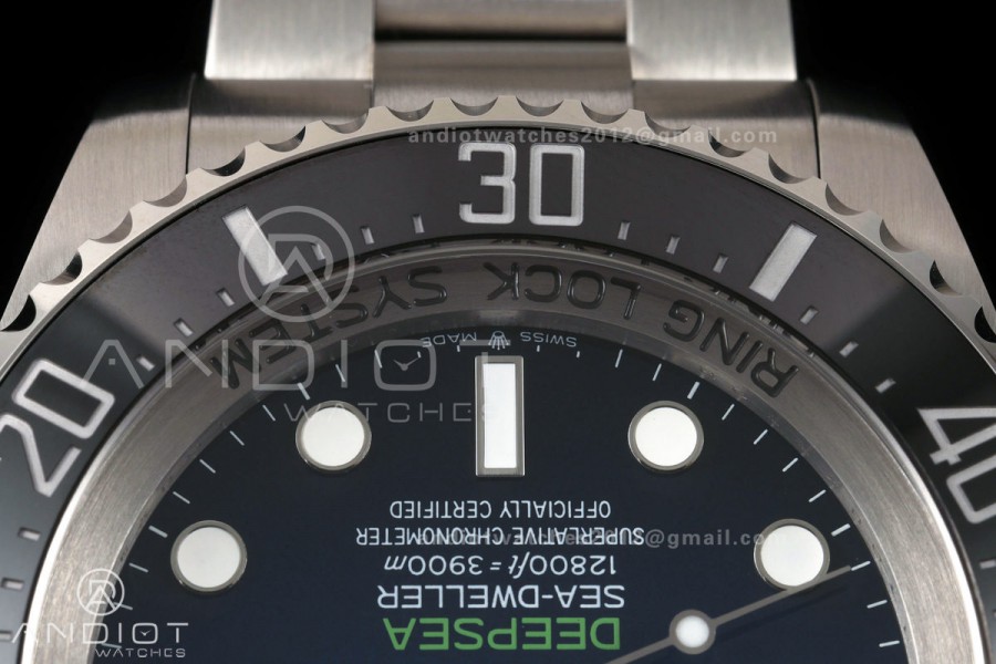 Sea-Dweller DEEPSEA 126660 "D-BLUE" 904L SS QF 1:1 Best Edition Blue Dial On Oyster Bracelet SH3235 (Free Sprung)