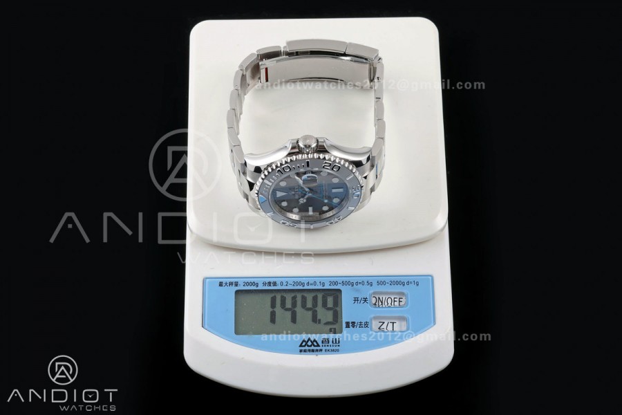 Yacht-Master 126622 904L QF 1:1 Best Edition Rhodium Dial On 904L SS Bracelet SH3235 (Free Sprung)