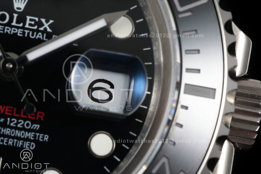 Sea-Dweller 126600 43mm 904L SS QF 1:1 Best Edition Black Dial On Oyster Bracelet SH3235 (Free Sprung)