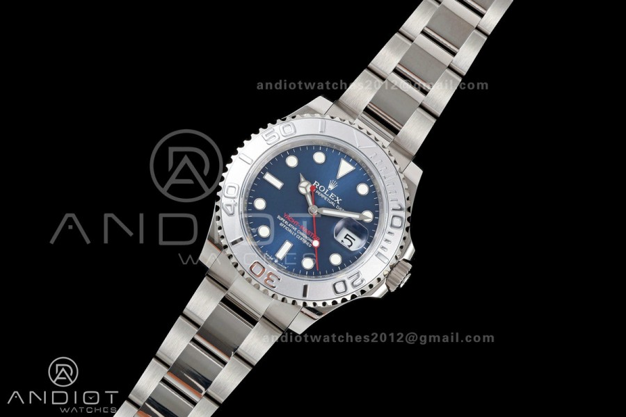 Yacht-Master 126622 904L QF 1:1 Best Edition Blue Dial On 904L SS Bracelet SH3235 (Free Sprung)