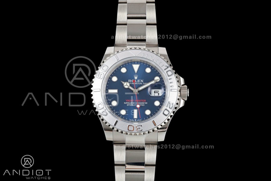 Yacht-Master 126622 904L QF 1:1 Best Edition Blue Dial On 904L SS Bracelet SH3235 (Free Sprung)