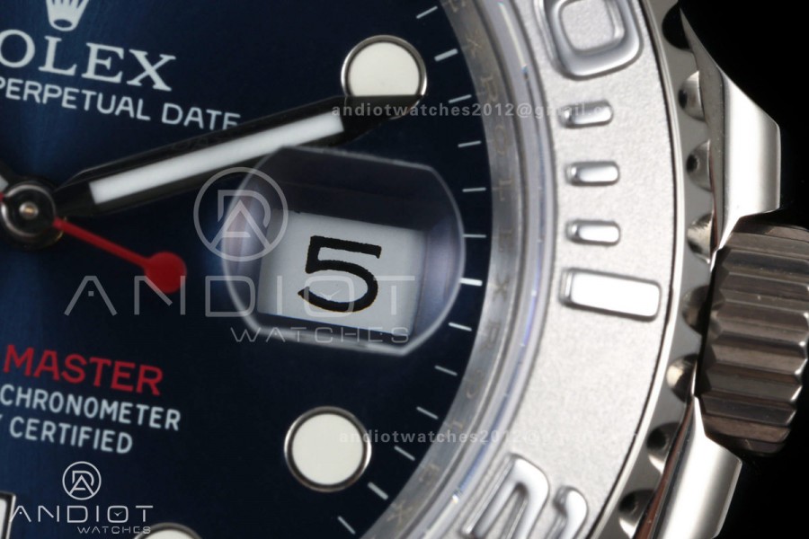 Yacht-Master 126622 904L QF 1:1 Best Edition Blue Dial On 904L SS Bracelet SH3235 (Free Sprung)