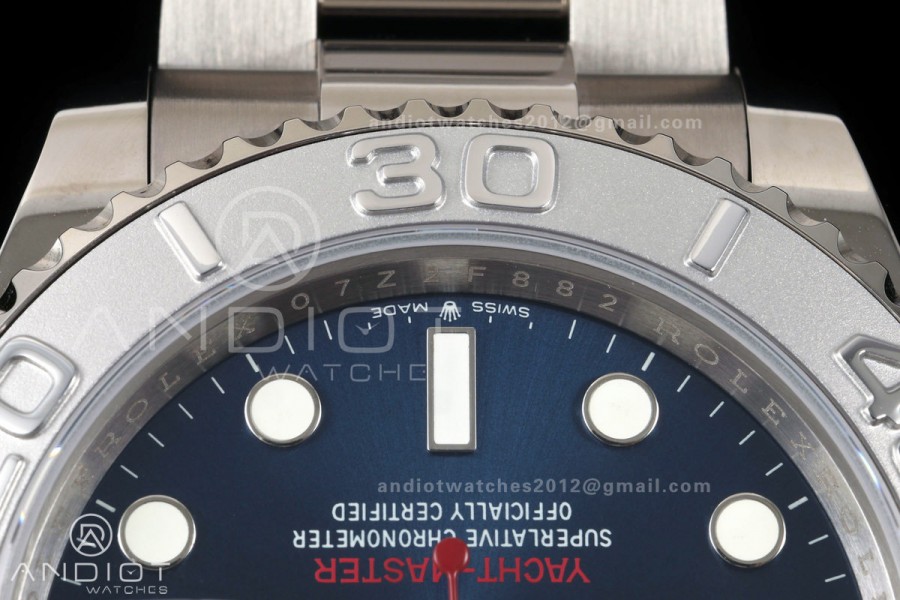 Yacht-Master 126622 904L QF 1:1 Best Edition Blue Dial On 904L SS Bracelet SH3235 (Free Sprung)