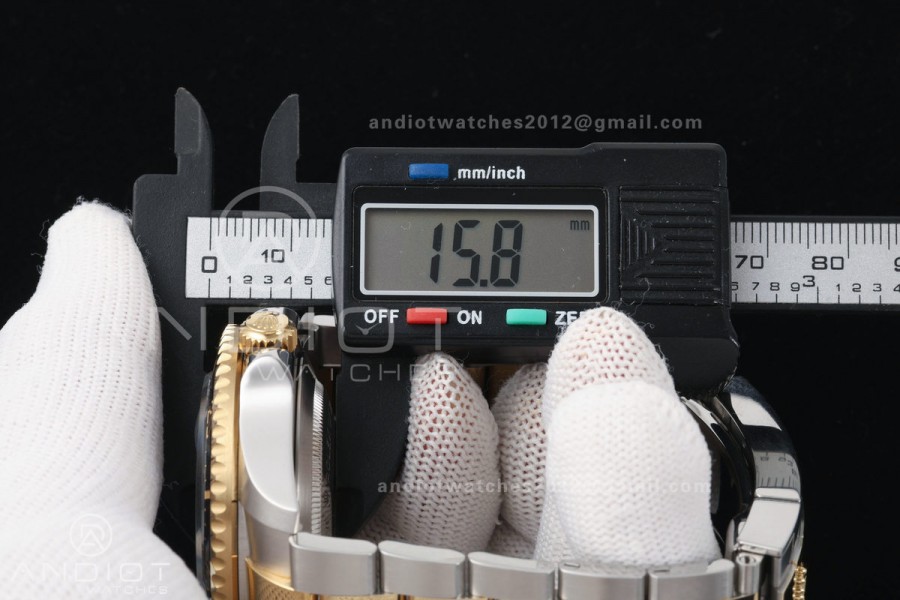 Sea-Dweller 126600 43mm 904L SS/YG QF 1:1 Best Black Dial On Oyster Bracelet SH3235 (Free Sprung)