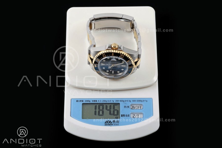 Sea-Dweller 126600 43mm 904L SS/YG QF 1:1 Best Black Dial On Oyster Bracelet SH3235 (Free Sprung)
