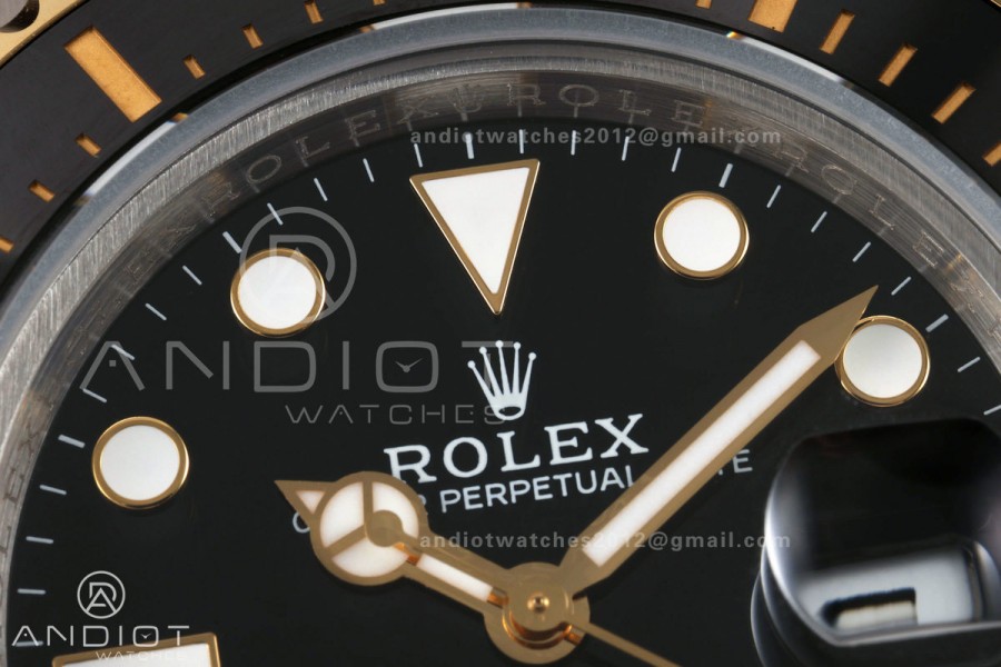 Sea-Dweller 126600 43mm 904L SS/YG QF 1:1 Best Black Dial On Oyster Bracelet SH3235 (Free Sprung)