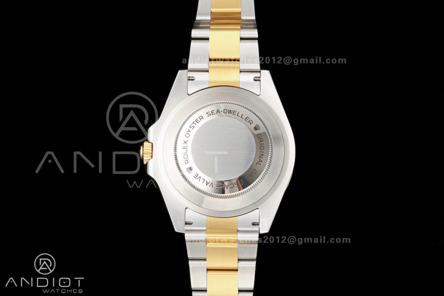 Sea-Dweller 126600 43mm 904L SS/YG QF 1:1 Best Black Dial On Oyster Bracelet SH3235 (Free Sprung)