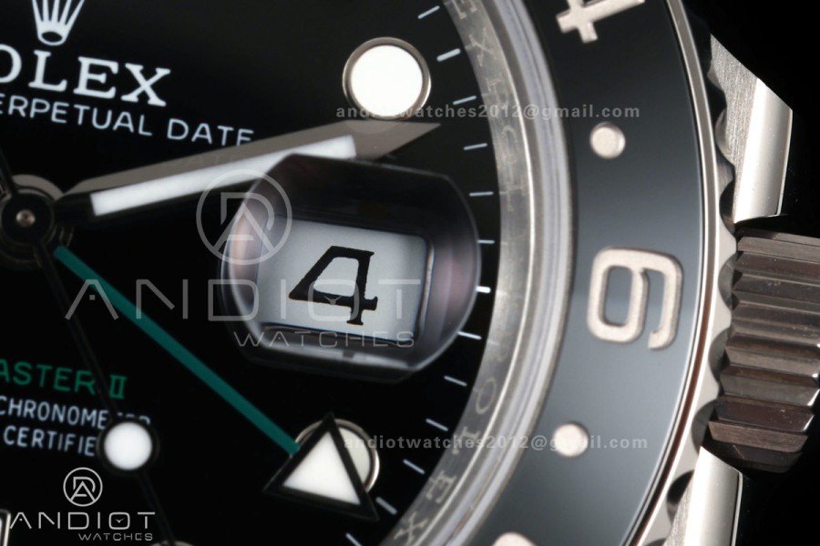 GMT-Master II 126710 GRNR Black/Gray V2 904L SS QF 1:1 Black Dial On Jubilee Bracelet SH3285 CHS (Free Sprung)