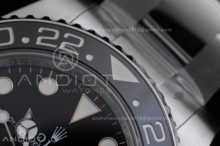 GMT-Master II 126710 GRNR Black/Gray Ceramic VSF Best Edition Bruce Wayne on Oyster Bracelet DD3285 V3