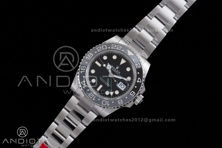 GMT-Master II 126710 GRNR Black/Gray Ceramic VSF Best Edition Bruce Wayne on Oyster Bracelet DD3285 V3