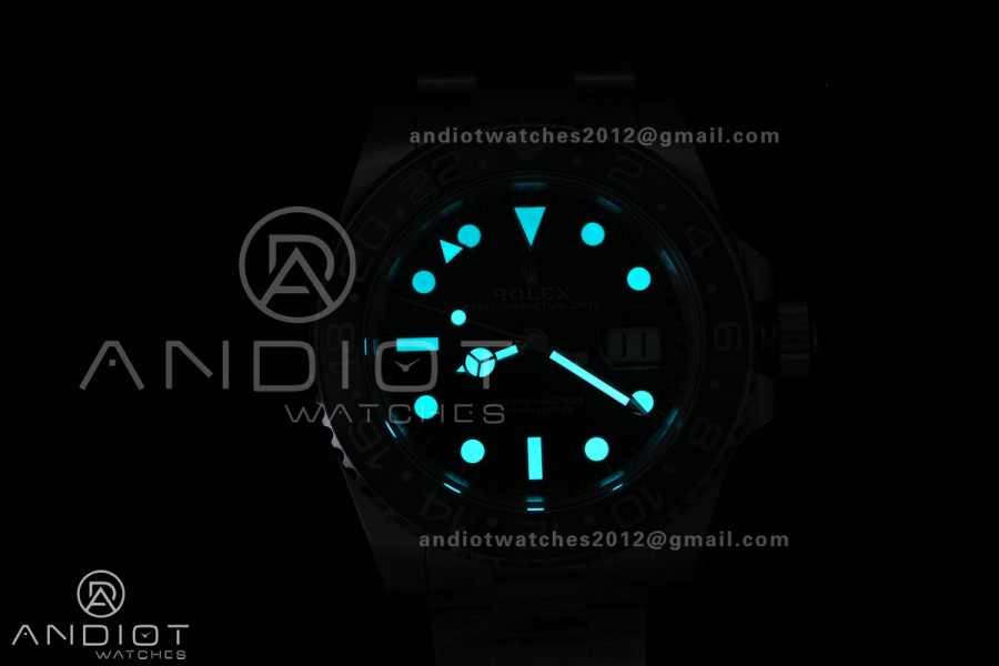 GMT-Master II 126710 GRNR Black/Gray Ceramic VSF Best Edition Bruce Wayne on Oyster Bracelet DD3285 V3