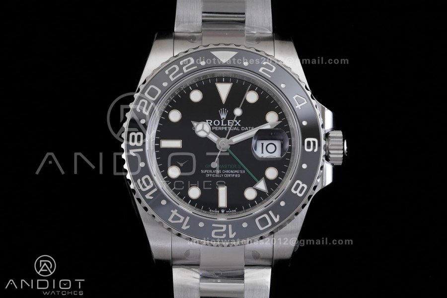 GMT-Master II 126710 GRNR Black/Gray Ceramic VSF Best Edition Bruce Wayne on Oyster Bracelet DD3285 V3